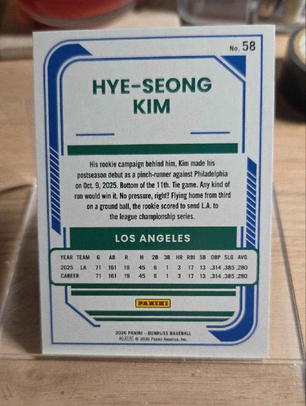 2026 Donruss Liberty Foil  Hye-Seong Kim